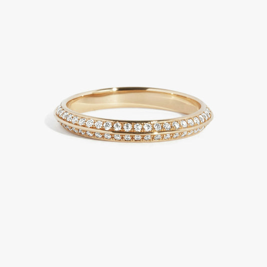 The Knife-Edge Pavé Band