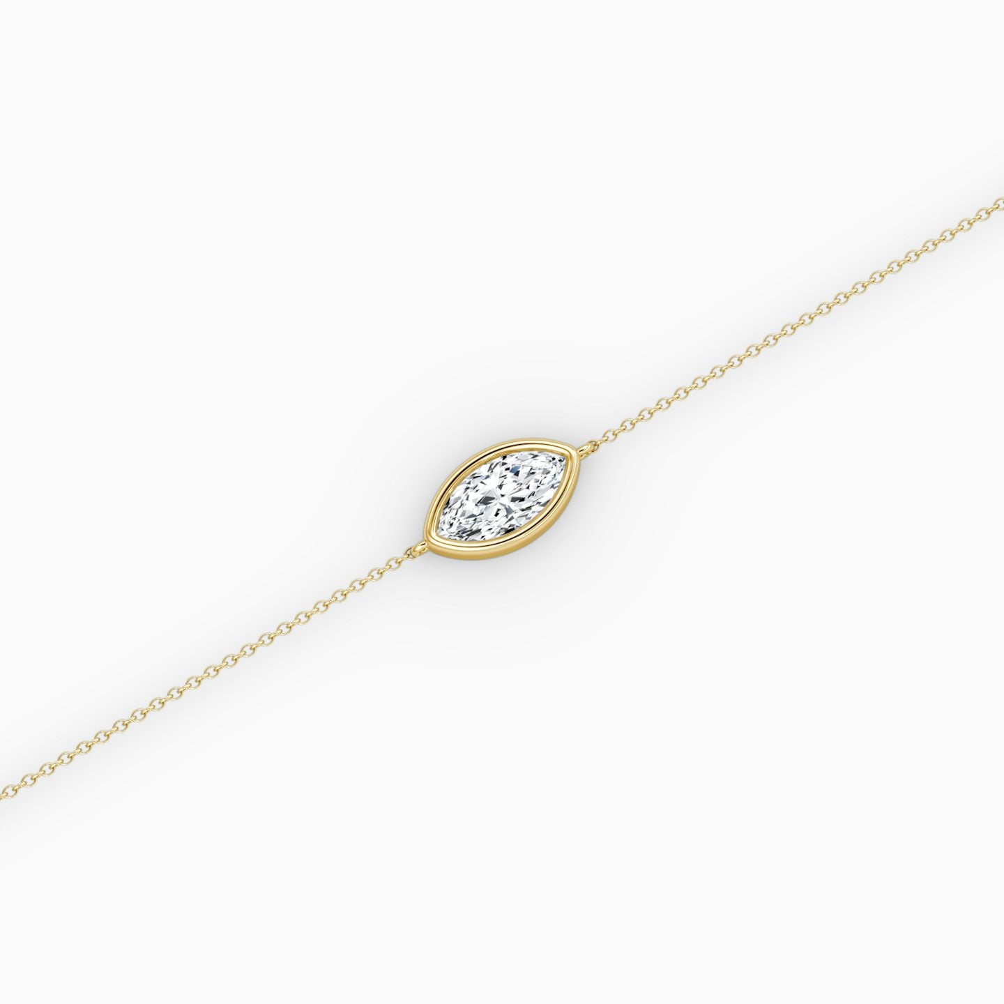 Marquise Bezel Solitaire Bracelet