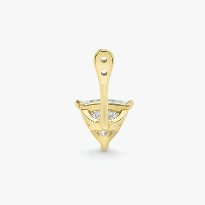 Trillion Solitaire Drop Ear Jacket