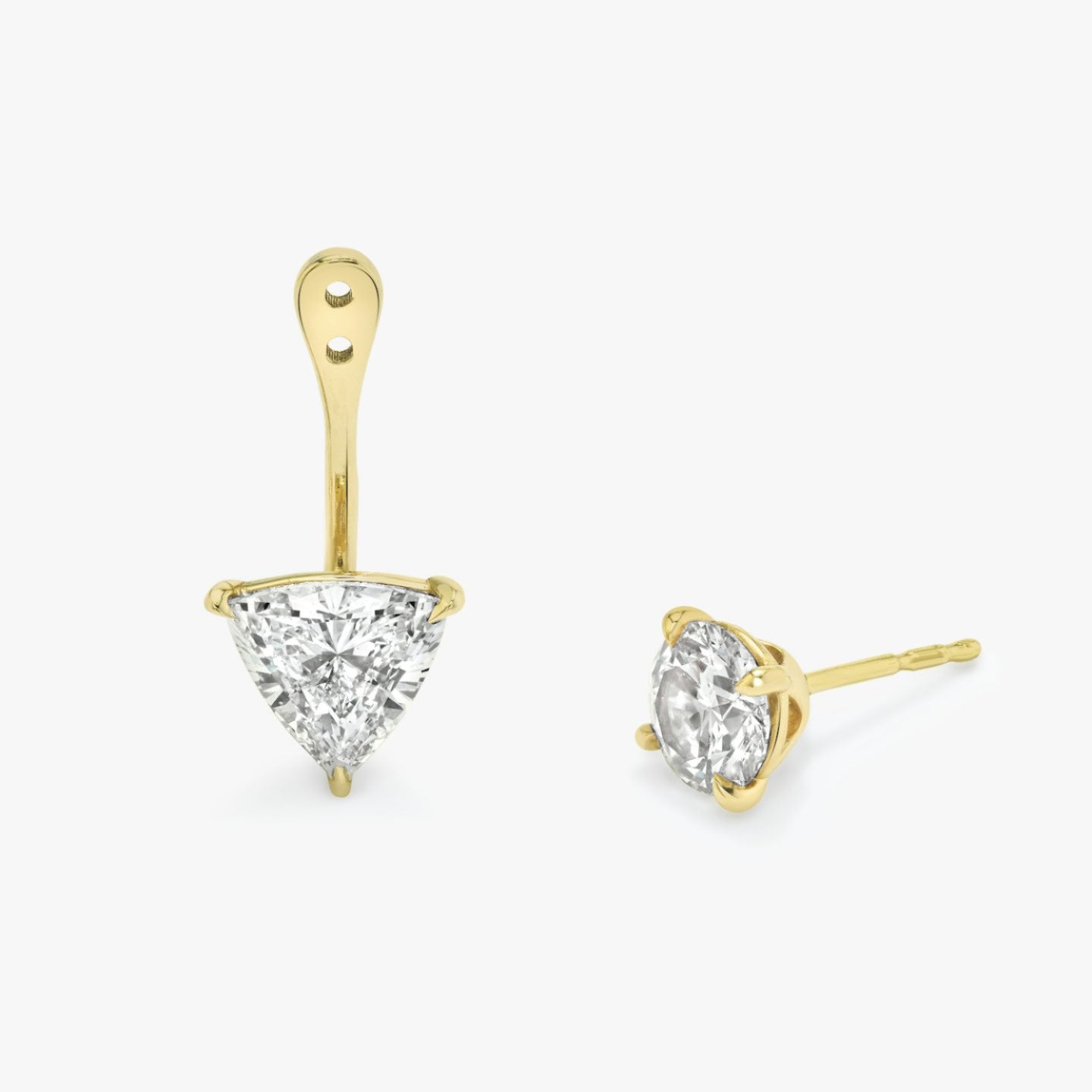 Trillion Solitaire Drop Ear Jacket