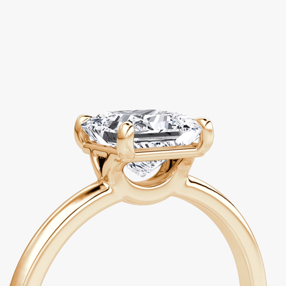 The Signature Princess Engagement Ring in Plain Standard Band