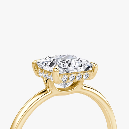 The Signature Princess Engagement Ring in Plain Standard Band