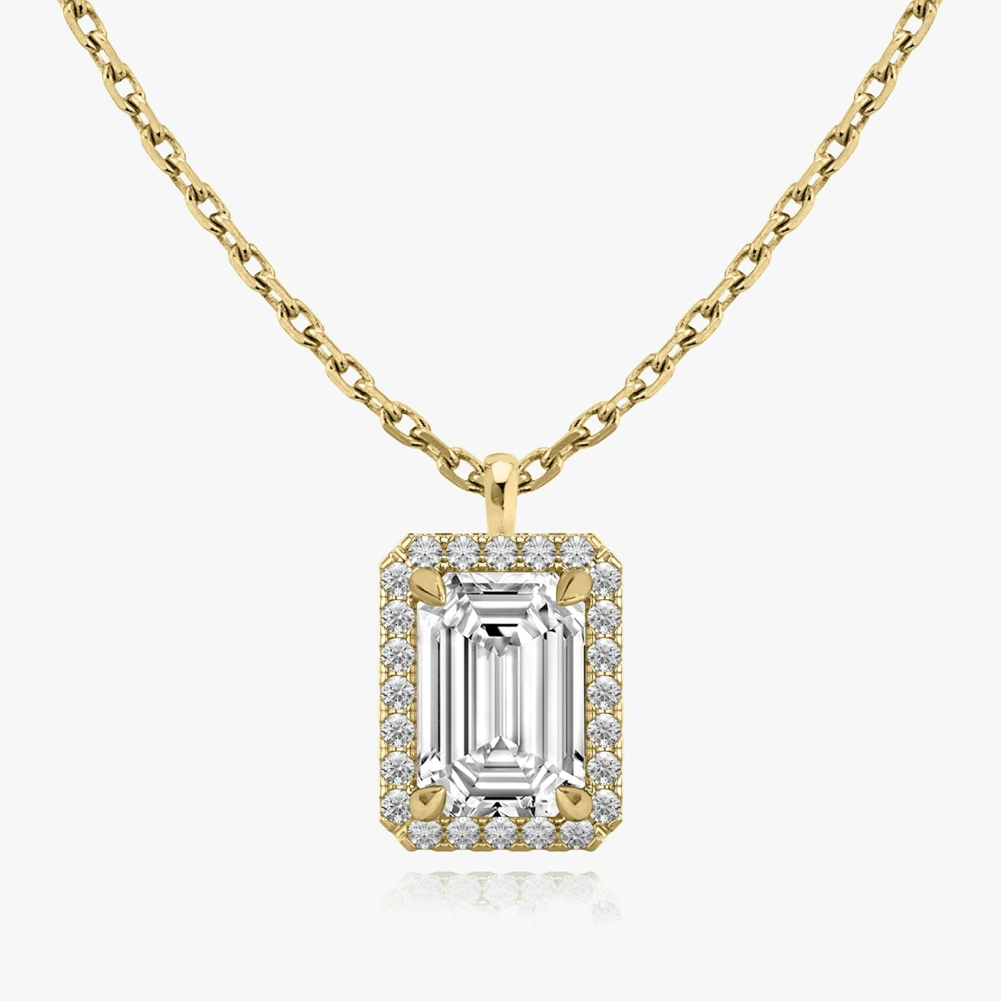 Emerald Halo Pendant