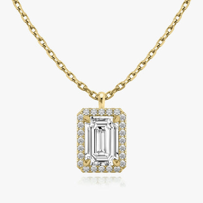 Emerald Halo Pendant