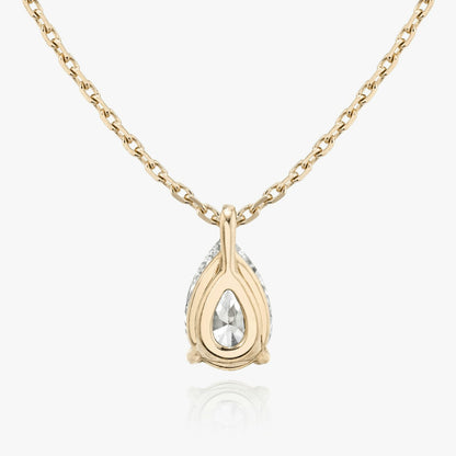 Pear Solitaire Pendant