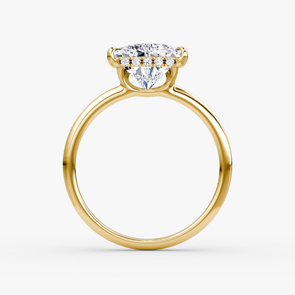 The Signature Trillion Engagement Ring in Plain Standard Band