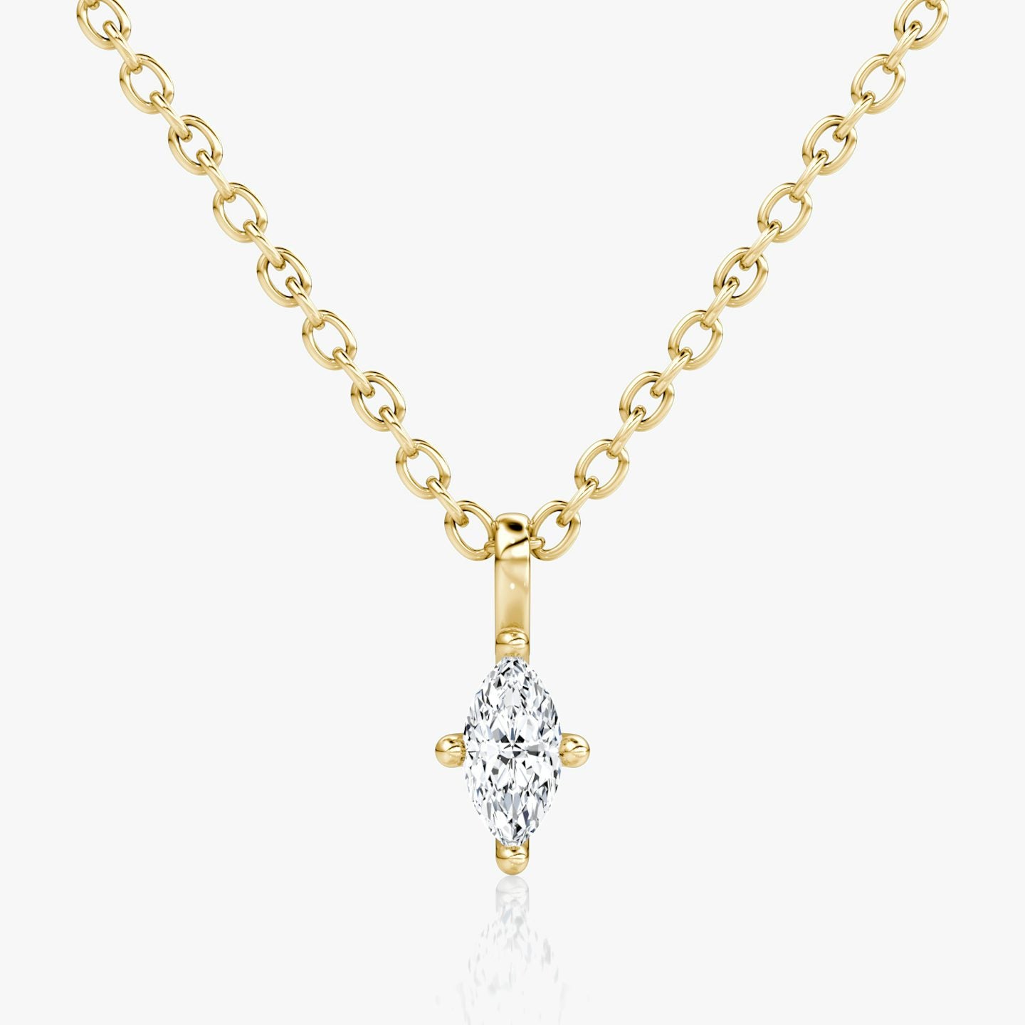 Marquise Petitie Solitaire Pendant