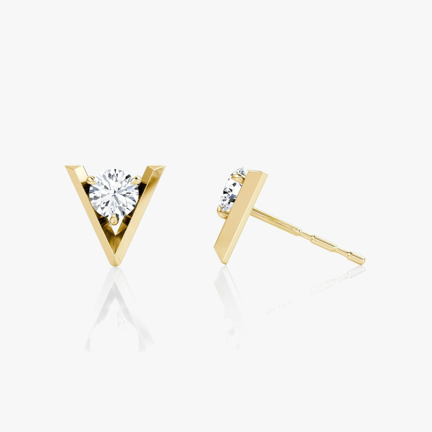 V Solitaire Studs