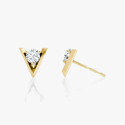 V Solitaire Studs