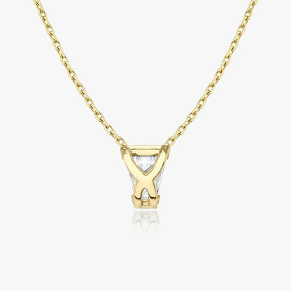 Knife Edge Semi Bezel Necklace