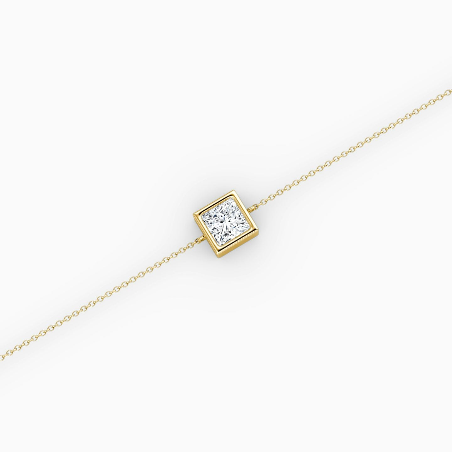 Princess Bezel Solitaire Bracelet