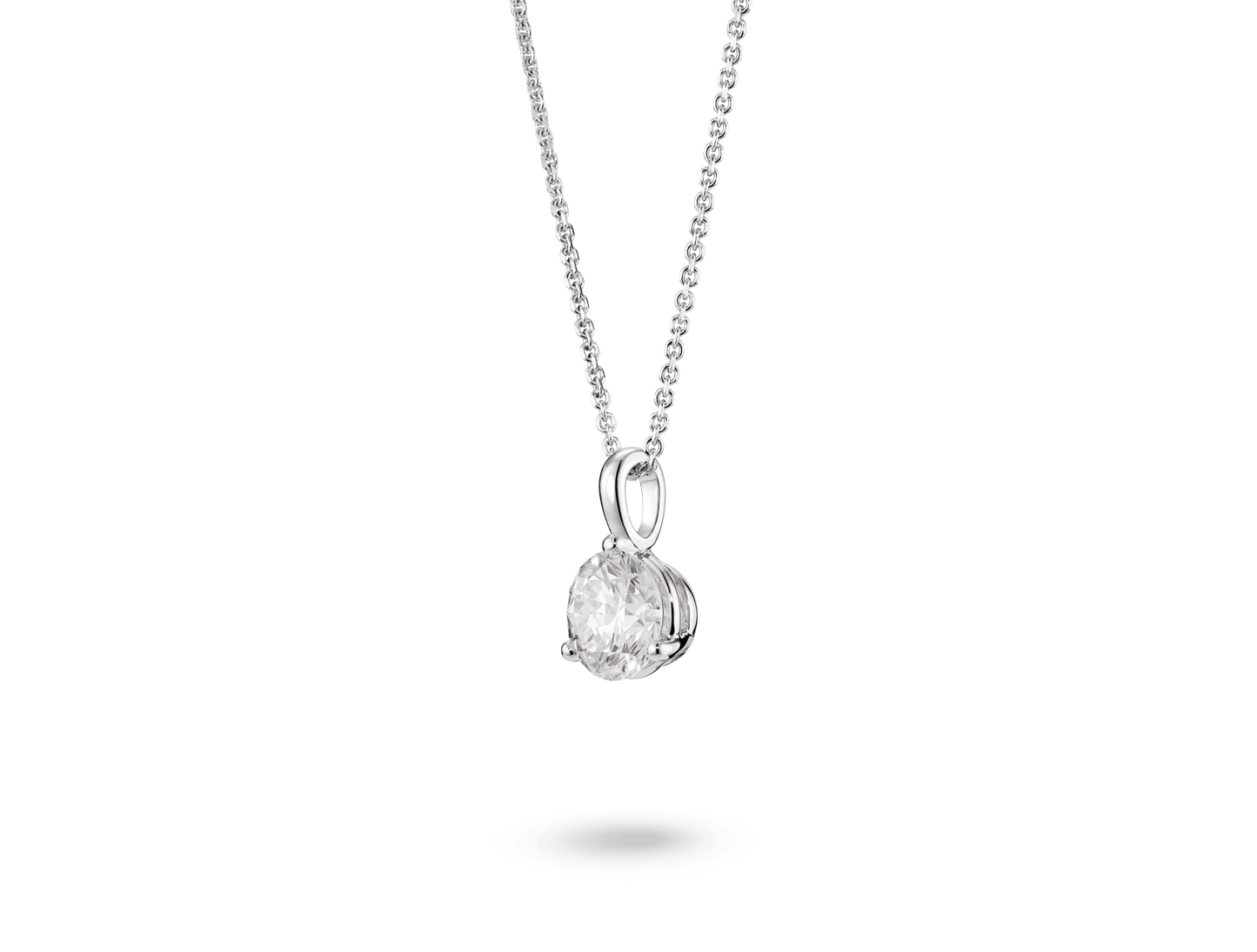 Round Brilliant Solitaire Bale Pendant