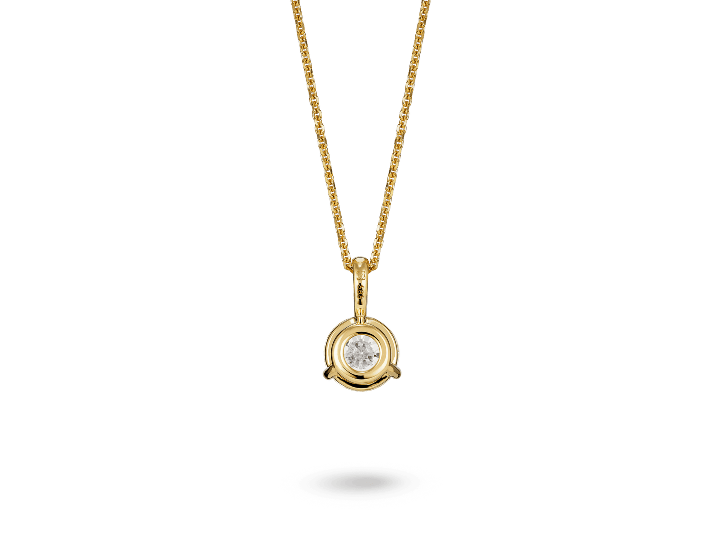 Round Brilliant Solitaire Bale Pendant