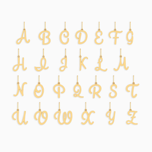 Gold Letter Charm