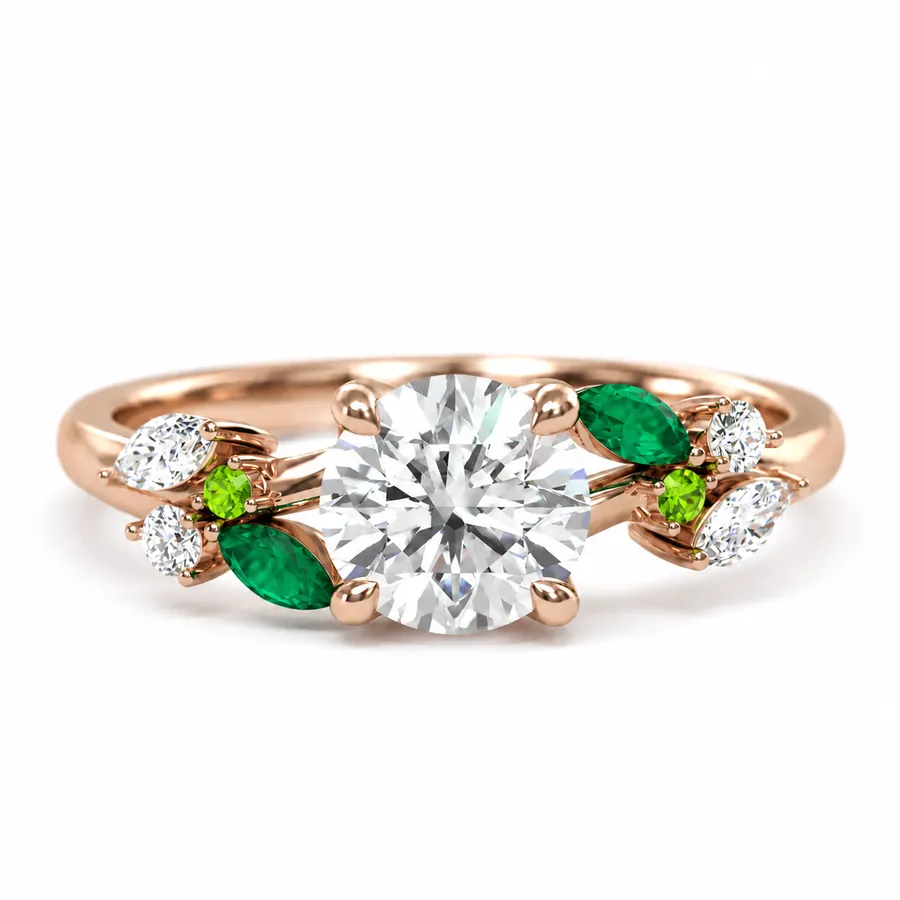 The Ivy — Oval engagement ring in rose gold