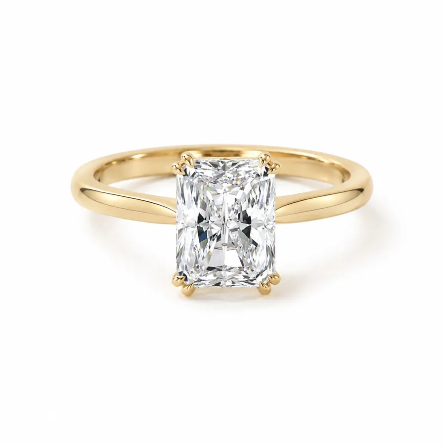 The Juliette — Radiant engagement ring in yellow gold